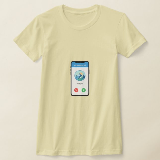 Camiseta The Mountains are calling (Postura )