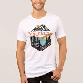 Camiseta The Mountains Are Calling Vintage Hiking Adventure