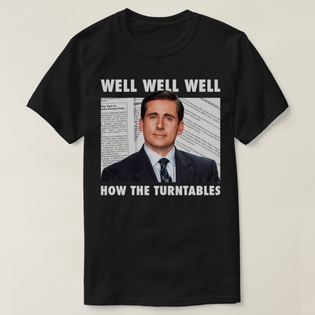 Camiseta The Office Michael How The Turntables  (Frente do Design)