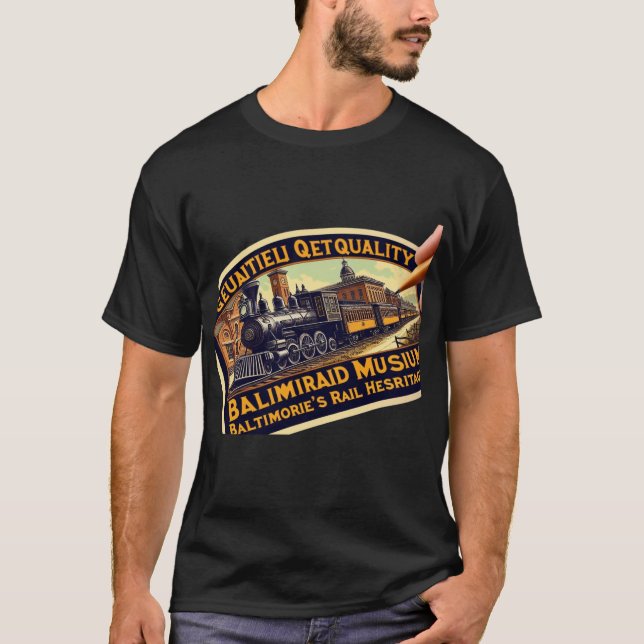 Camiseta The Original Rail: B&O Museum, Baltimore MD (Frente)