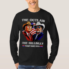 Camiseta The Outlaw e The Hillbilly Trump Vance 2024 47