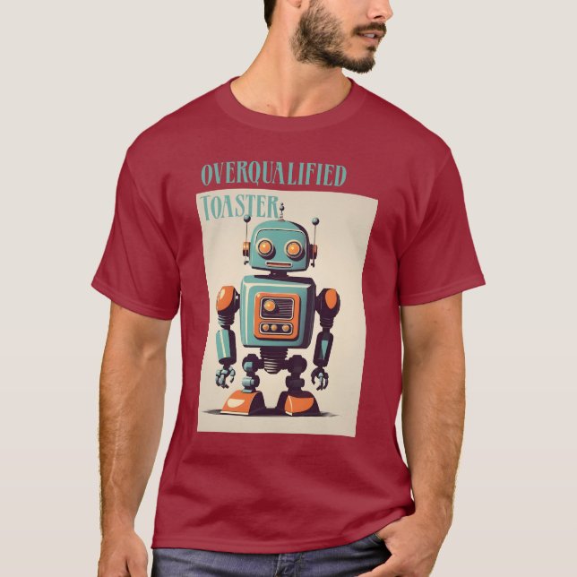 Camiseta The Overqualified Toaster (Frente)