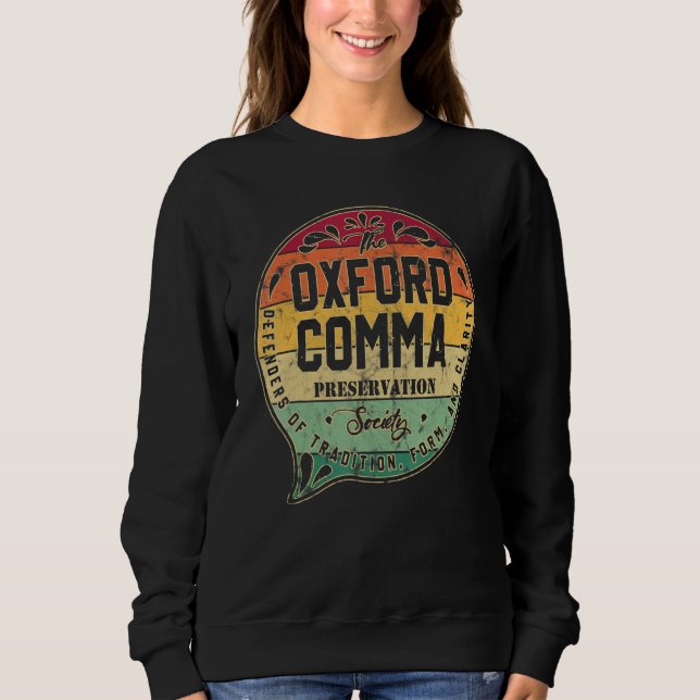 Camiseta The Oxford Comma Preservation Society Dictionary V (Frente)