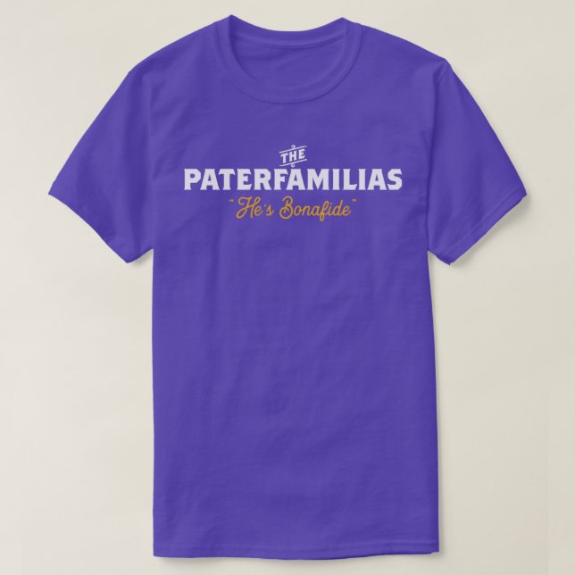 Camiseta The Paterfamilias Bonafide Head of the Family  (Frente do Design)
