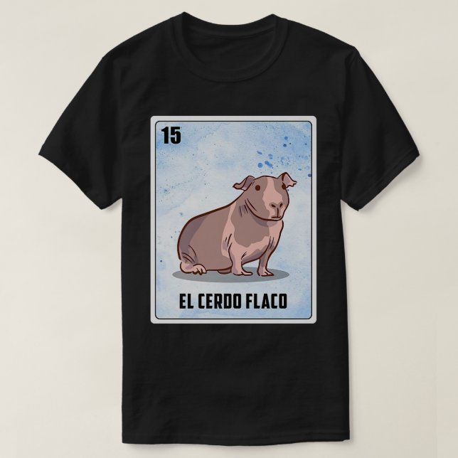 Camiseta The Pig Skinny Funny Costume Pig Skinny Pigs Premi (Frente do Design)