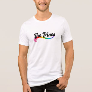 Camiseta The Pines Fire Island NY logotipo arco-íris orgulh
