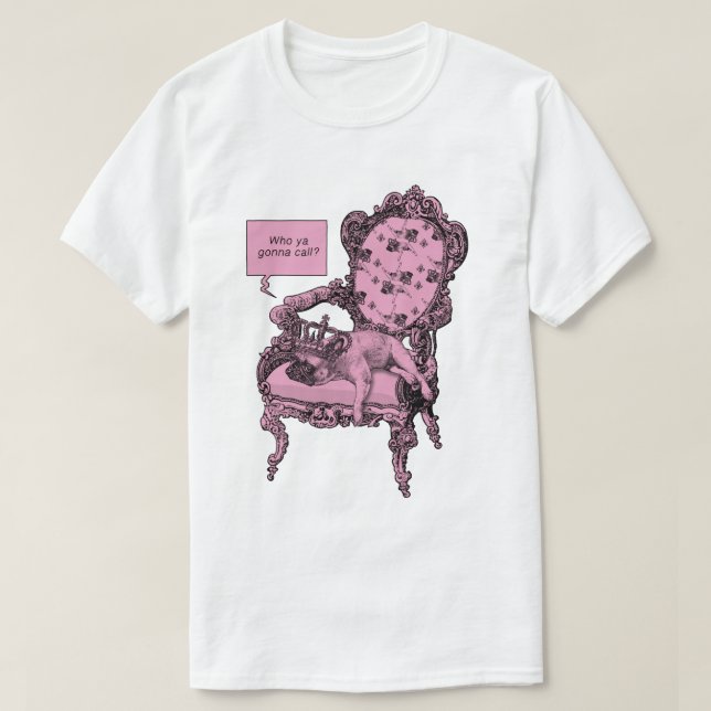 Camiseta The Pink Frenchie Queen (Frente do Design)