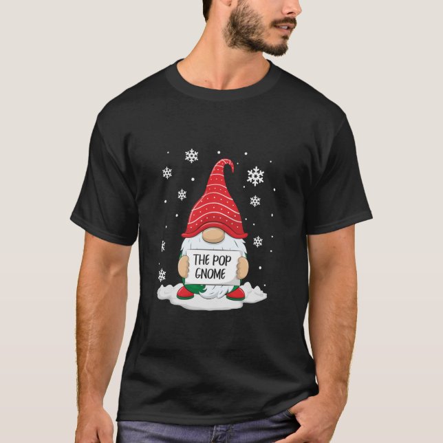 Camiseta The Pop Gnome Matching Family Christmas Xmas Dad  (Frente)
