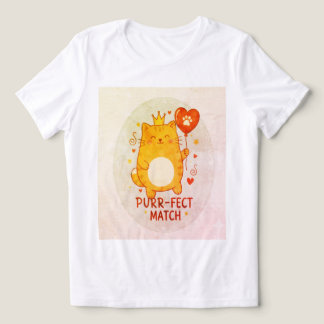 Camiseta The "Purr-fect Match" Royal Premium Tri-Blend Tee