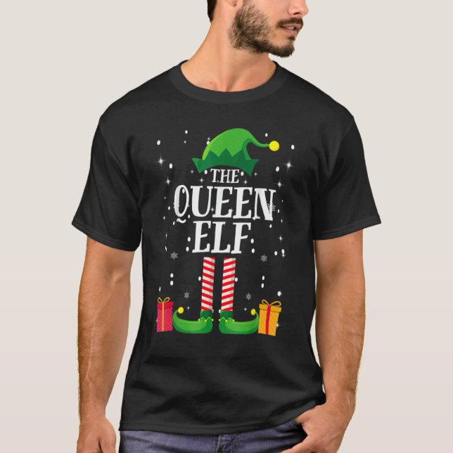 Camiseta The Queen Group Matching Family Christmas Holiday (Frente)