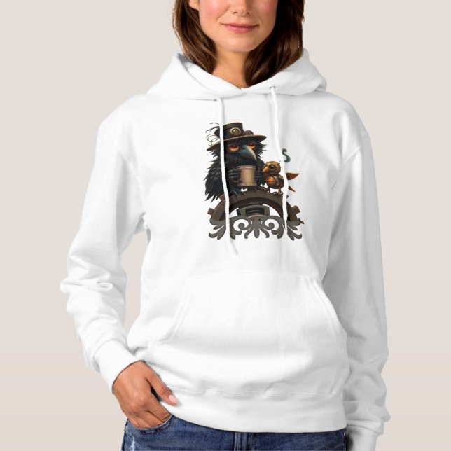 Camiseta The raven powered by Coffee (Frente)