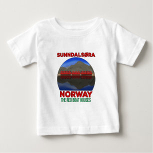 Camiseta The Red Boat Houses Sunndalsøra Noruega