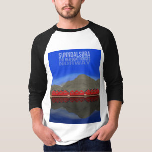 Camiseta The Red Boat Houses Sunndalsøra Noruega