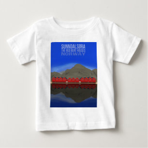 Camiseta The Red Boat Houses Sunndalsøra Noruega