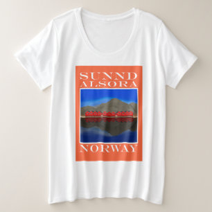 Camiseta The Red Boat Houses Sunndalsøra Noruega