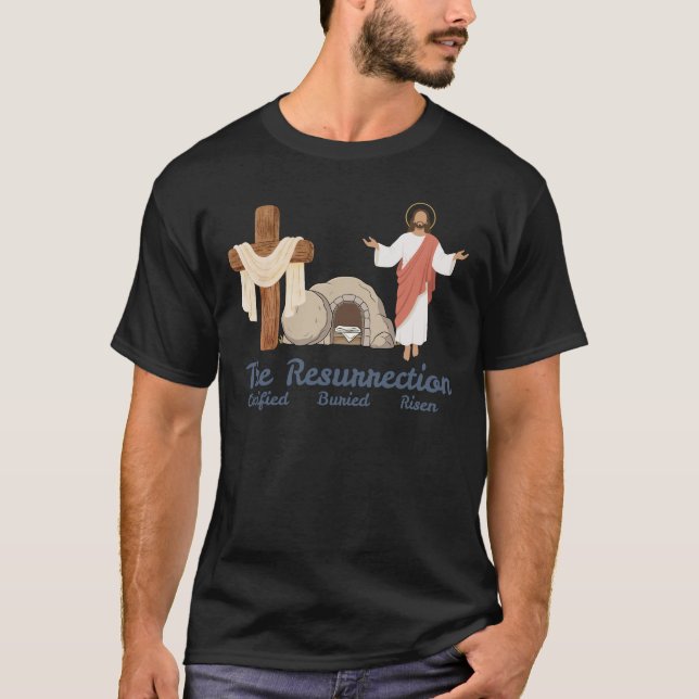 Camiseta The resurrection easter Christian   (Frente)