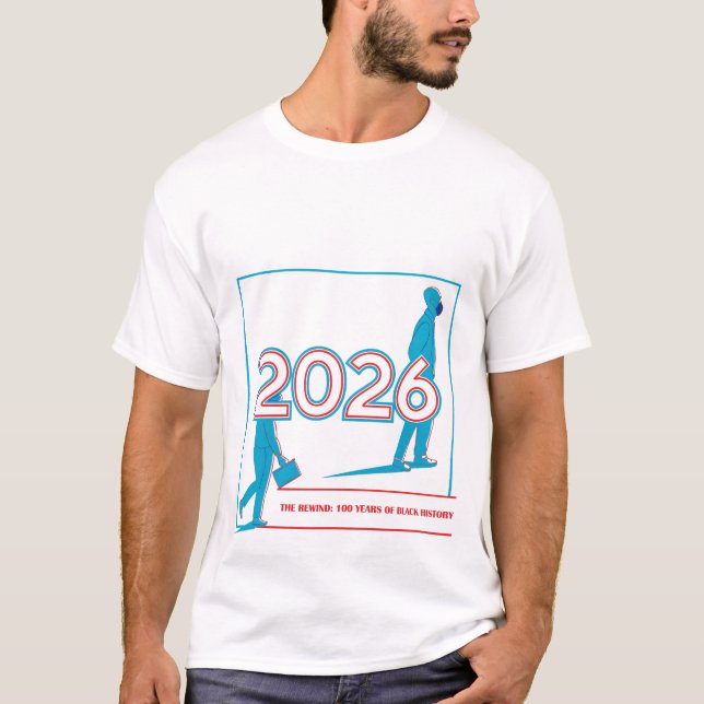 Camiseta The Rewind 100 Years of Black History 2026 Concept (Frente)
