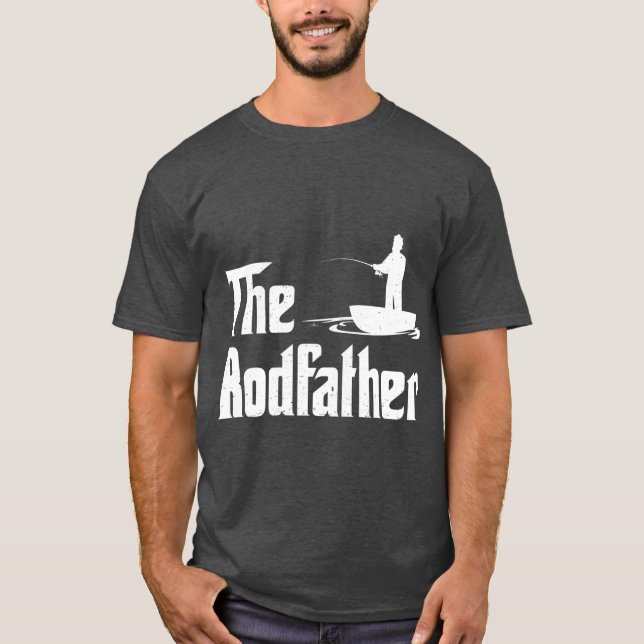 Camiseta The Rodfather Funny Fishing for Fisherman Gift (Frente)