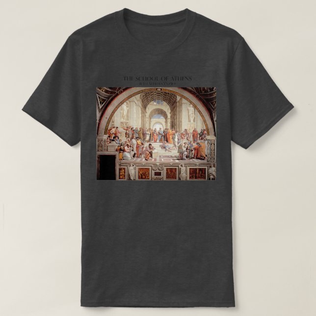 Camiseta The School of Athens (Frente do Design)