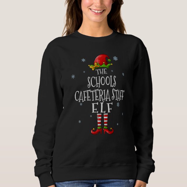 Camiseta The Schools Cafeteria Staff Elf Squad Matching Chr (Frente)