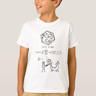 Camiseta The Science of 20 Sided Dice – Math & RPG Gamer Ge