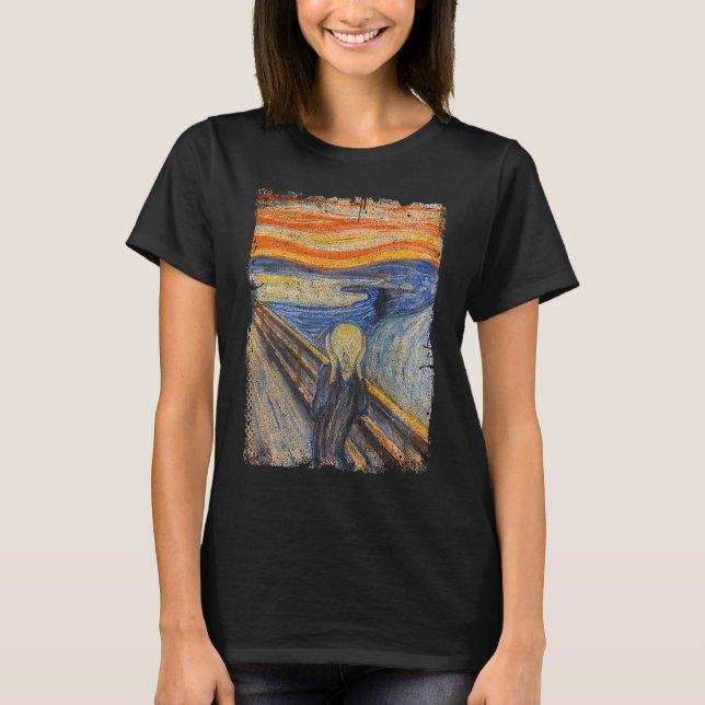 Camiseta The Scream By Edvard Artist Munch Famous Painting (Frente)