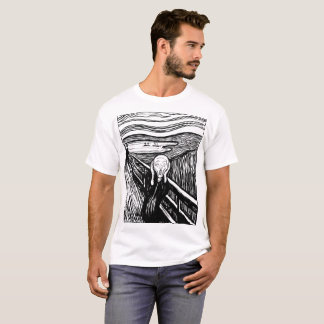 Camiseta The Scream by Edvard Munch – Black Line Art