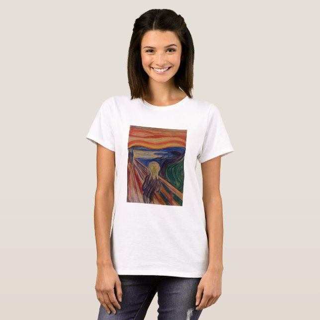 Camiseta The Scream by Edvard Munch – Iconic Art (Frente Completa)