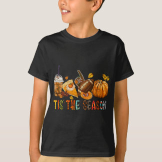Camiseta The Season Pumpkin And Spice Football Halloween Fa