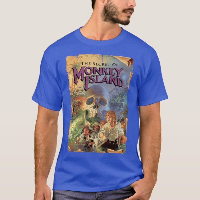 Camiseta The Secret of Monkey Island retro (Frente)