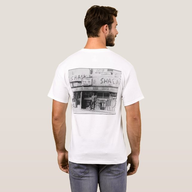 Camiseta The Shack, Playa del Rey 1972 (Parte Traseira Completa)