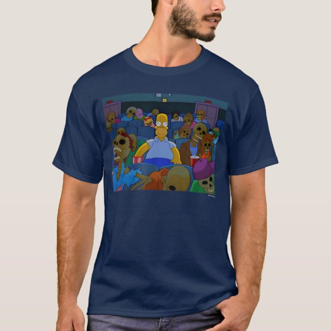 Camiseta The Simpsonsreehouse of Horror Skeletonheater Home (Frente)