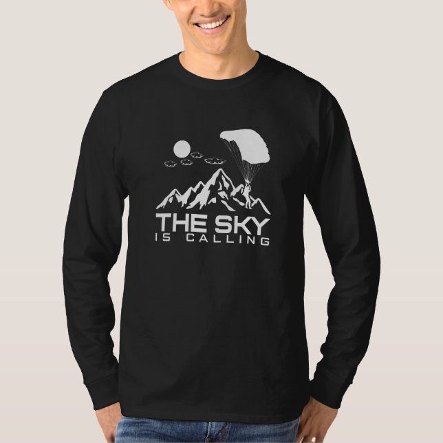Camiseta The Sky Is Calling I Skydiver Tandem Jump Skydive  (Frente)