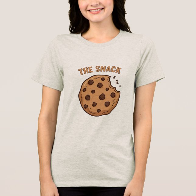 Camiseta The Snack Chocolate Chip Cookie Matching Couple (Frente)