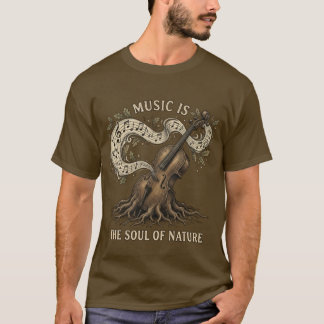 Camiseta The Soul of Nature - Vintage Cello Tree Roots