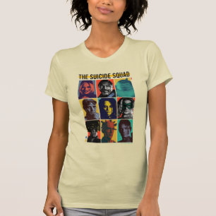 Camiseta The Suicide Squad   Retro Grid With Harley Quinn