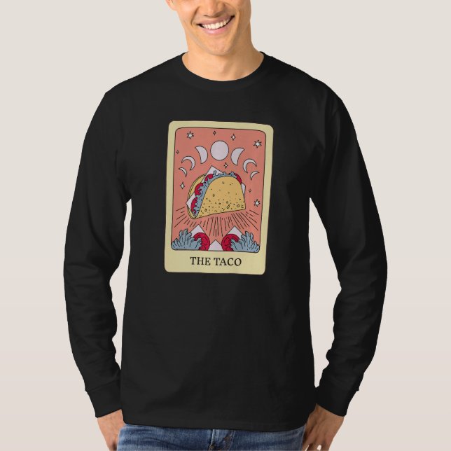 Camiseta The Taco Foodie Tarot Card Taco Lover Fortune Tell (Frente)