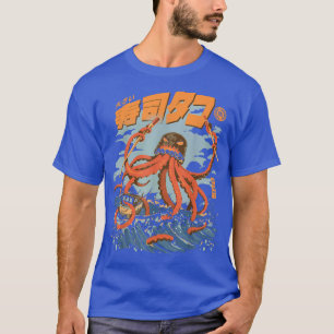 Camiseta The Tako Sushi Kaiju Octopus Great Wave Off Kanaga