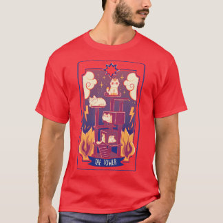 Camiseta The Tower Cat Tarot by Tobe Fonseca