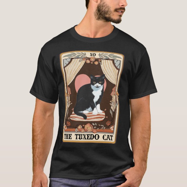 Camiseta The Tuxedo Cat Tarot Card Tuxedo Cat Tuxedo Mom Ca (Frente)