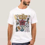 Camiseta The Upside Down Retro 80s Inspired Graphic<br><div class="desc">Bring bold retro vibes to your style with this 80s-inspired “The Upside Down” graphic design. Featuring a detailed collage of vintage elements like a cassette tape, flashlight beam, BMX bike, walkie-talkie, waffles, dice, lightning bolts, string lights, and a dramatic fantasy flower centerpiece, this artwork captures nostalgic sci-fi and horror aesthetics...</div>