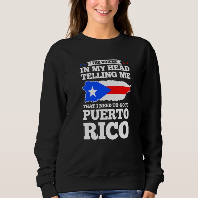 Camiseta The voices in my head telling Puerto rico Puerto r (Frente)