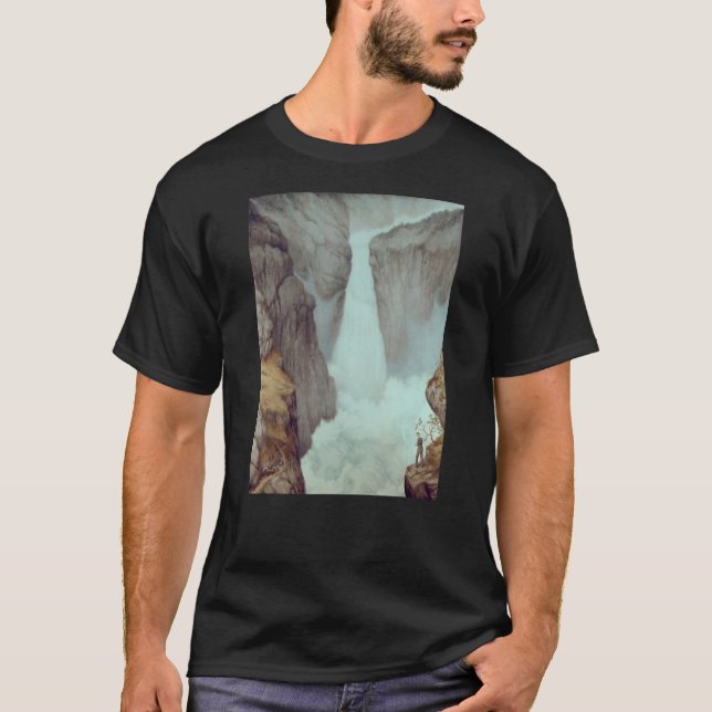 Camiseta The Waterfall Theodor Kittelsen (Frente)