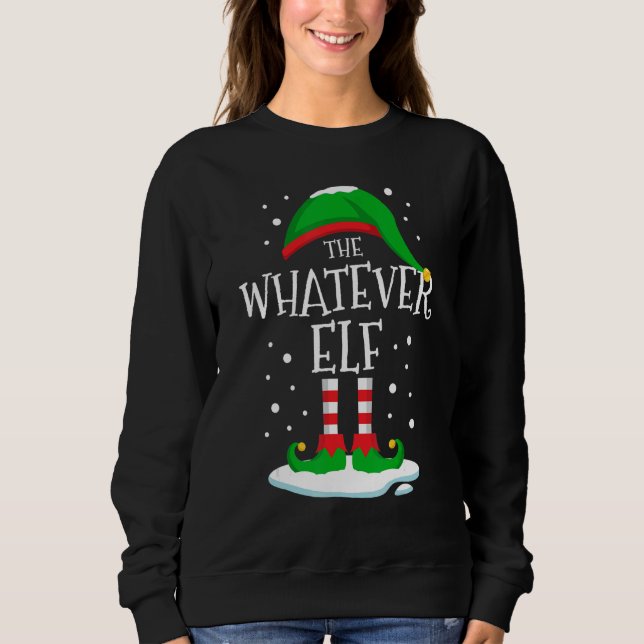 Camiseta The Whatever Elf Christmas Family Matching Xmas Gr (Frente)