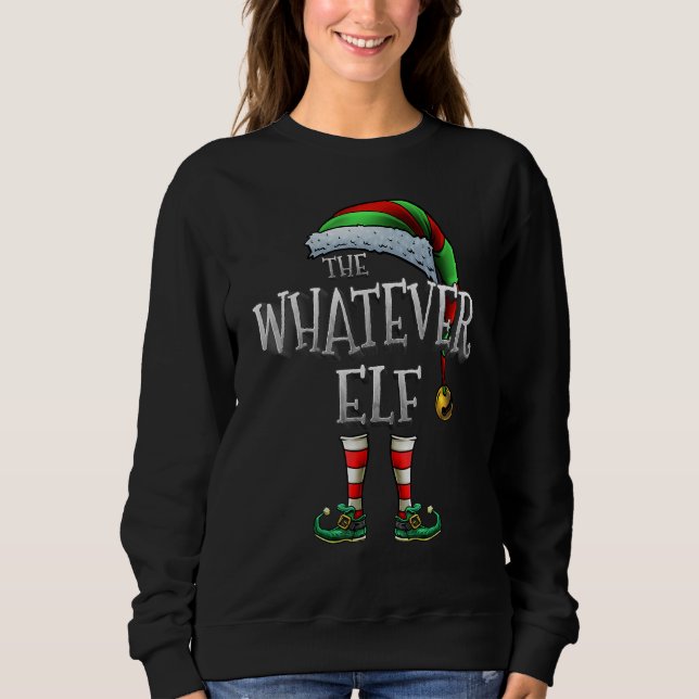 Camiseta The Whatever Elf Matching Family Whatever Christma (Frente)