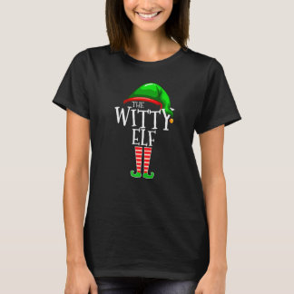 Camiseta The Witty Elf Matching Family Group Christmas Funn