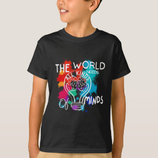 Camiseta The World Needs All Kinds Of Minds Autism Awarenes