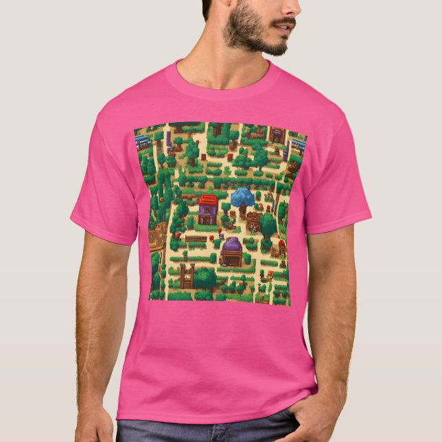 Camiseta The world of classic video games family funny (Frente)