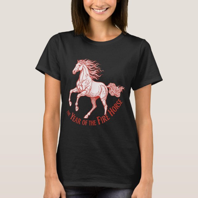 Camiseta The Year Of The Fire Horse 2026 Celebration  (Frente)