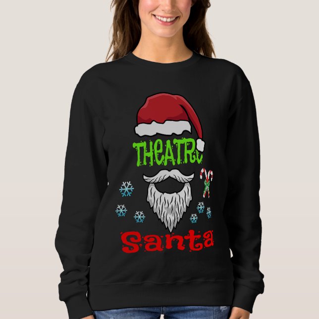 Camiseta Theatre Lazy Christmas Costume  Be a Theatre Santa (Frente)